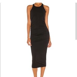Michael Stars Black Racerback Midi Dress XSP